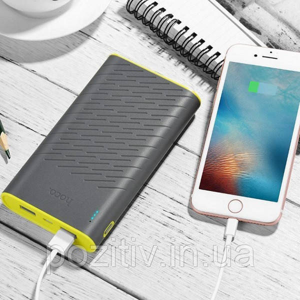 Портативний зарядний пристрій Power Bank Hoco B31 Rege 20000 mAh (Сірий), фото 1