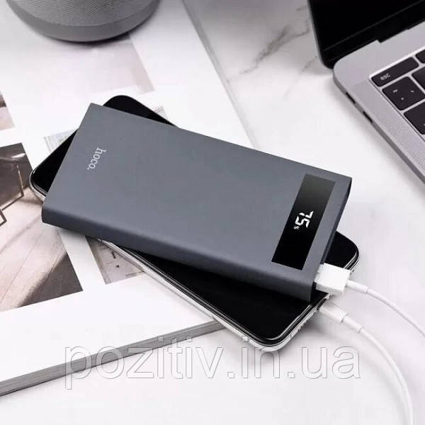 Портативна Батарея Hoco J49 Jewel PD+QC3.0 mobile power bank (10000mAh) Grey, фото 1