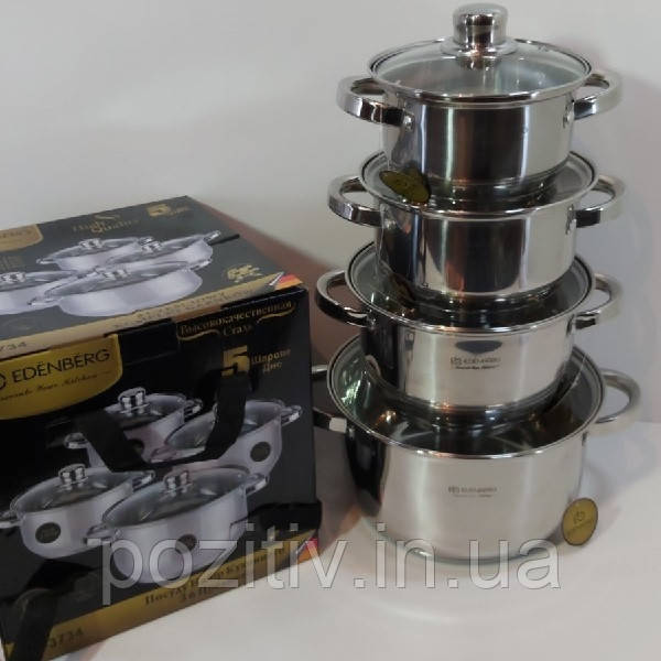 Набір каструль Edenberg EB-3734, 4 шт., фото 1