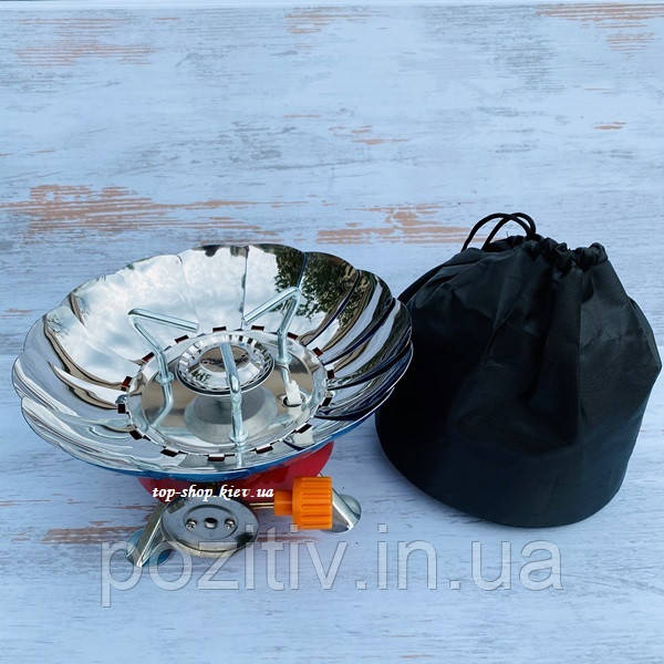 Газова пальник портативна з вітрозахистом Stenson R86807, фото 1