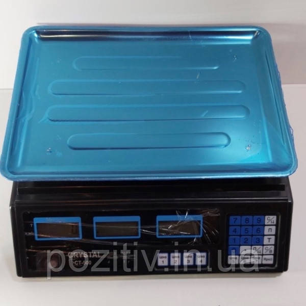 Торгові ваги Cristal CT-500 до 50 кг, фото 1