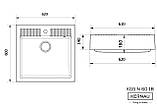 Гранітна мийка Kernau KGS N 60 1B PURE WHITE 6260 біла, фото 3