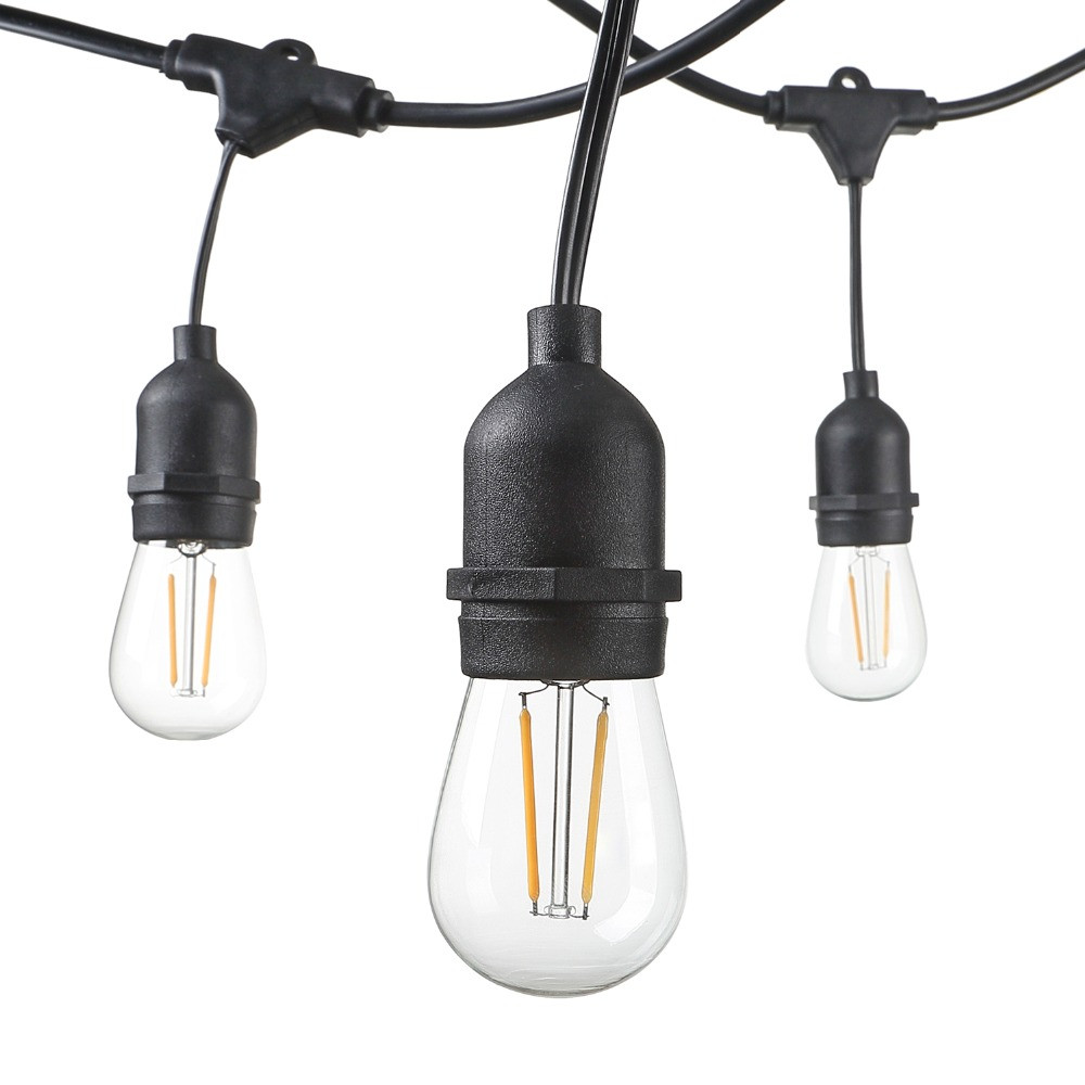 Вулична гірлянда з ретро лампами LED Edison 10шт, 10метрів з перехідником