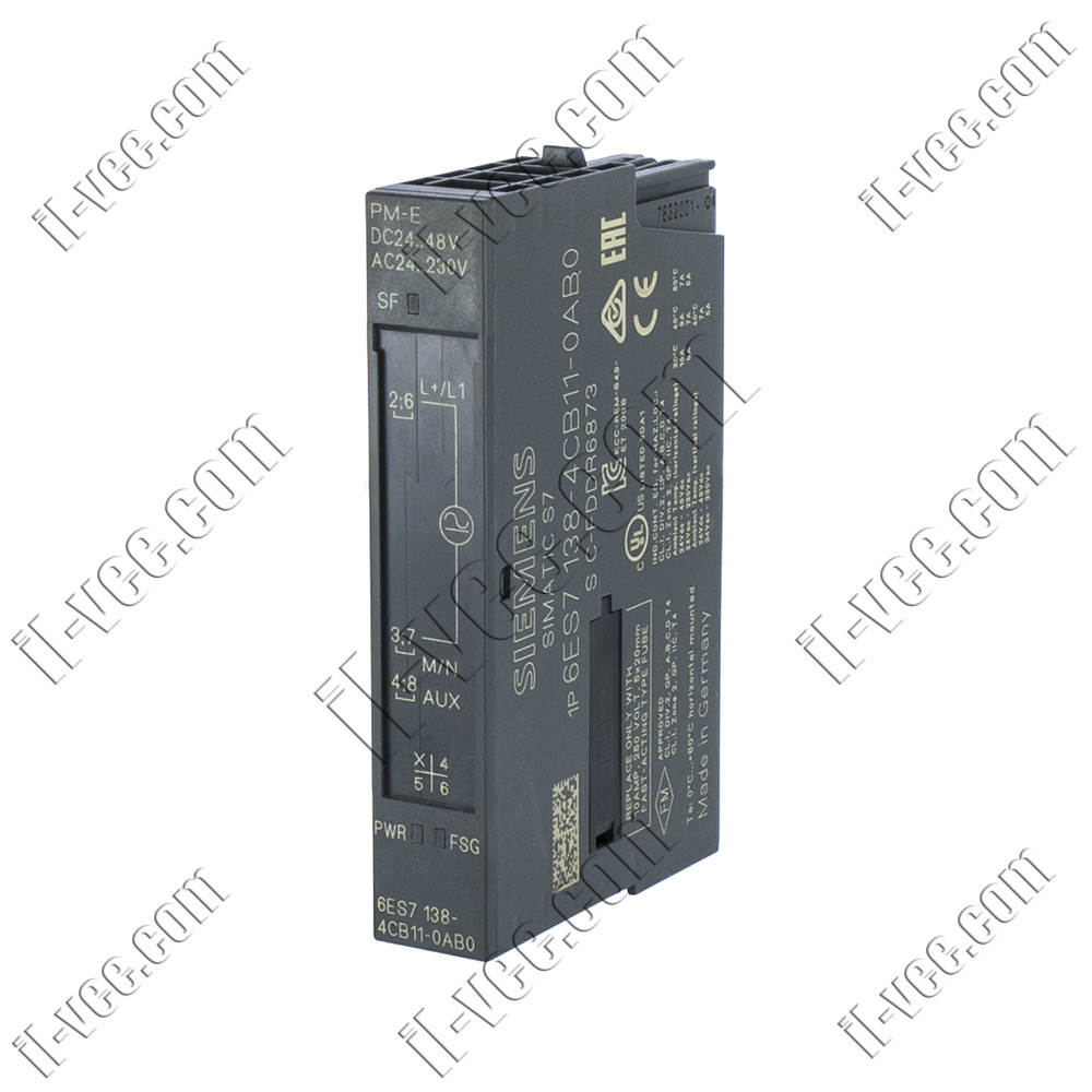 Модуль контроля питания Siemens 6ES7 138-4CB11-0AB0, PM-E, 24..48VDC, 24..230VAC