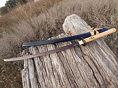 Самурайський меч катана дамаск, підставка та чохол