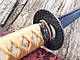 Самурайський меч катана дамаск ,підставка та чохол cpa, фото 10