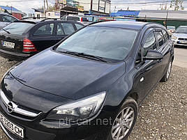 Дефлектори вікон (вітровики) Opel Astra J 2009 -> HB 4шт (HIC)