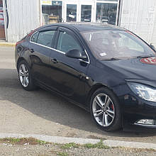 Дефлектори вікон (вітровики) Opel Insignia з 2009-> sedan 4D 4шт (HIC)