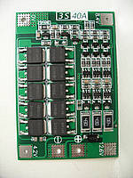 Контролер живлення BMS 3S 40A з балансуванням для Li-ion