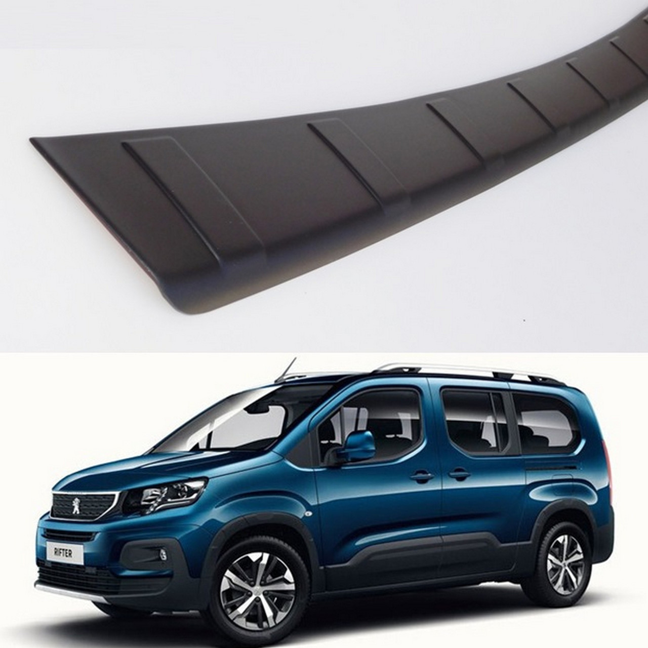 Пластикова захисна накладка на задній бампер для Peugeot Rifter / Partner III 2018+