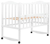 Кровать BabyRoom Зайчонок ZL-101 откидной бок белый