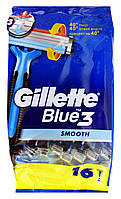 Одноразовые бритвы Gillette Blue 3 Smooth - 16 шт.