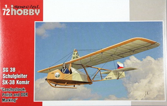Пластикова модель 1/72 Special hobby 72269 SG 38 Schulgleiter SK-38 Komár Czechoslovak, Polish and DDR Service