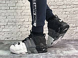Зимові чоловічі кросівки Air More Uptempo "Winter" з хутром сірі. Фото в живу. Топ топ, фото 4