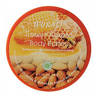 Крем для тіла на основі олії Wokali Honey+Almond Body Butter WKL243