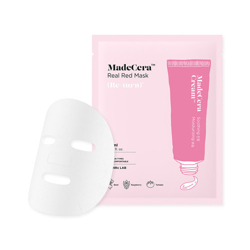 Освіжаюча тканинна маска для обличчя SKINRx LAB MadeCera Real Red Mask 20ml
