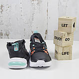 Жіночі спортивні кросівки чорні L1613-2. Повсякденні кросівки (Осінь-Весна) 36-41 р. Жіноче взуття, фото 4