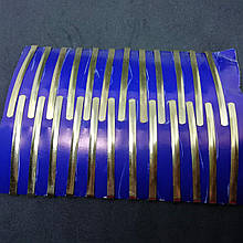 Шпильки-невидимки для волосся метал 20 шт Колір золото 60 х 4 мм