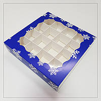 Коробка картонна для цукерок новорічна