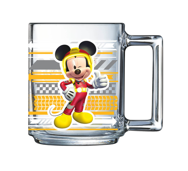 Чашка скло дитяча 250мл "Luminarc.OC3 Disney Міккі гонщик" №4987(12)
