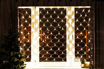 Гірлянда Сітка 1,5x1,5 метра, 120 LED