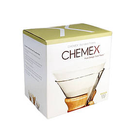 Фільтри для Кемекса Chemex 6/8/10 cup (Білі 100 шт.) FC-100