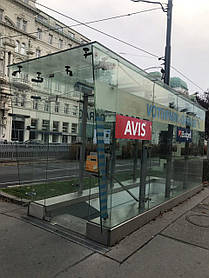 Скляний фасад, вітрина Glass Construct