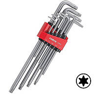 Набір ключів Torx Р-обр. екстрадлиных 9 пр. (Т10-Т50) 5098XL F