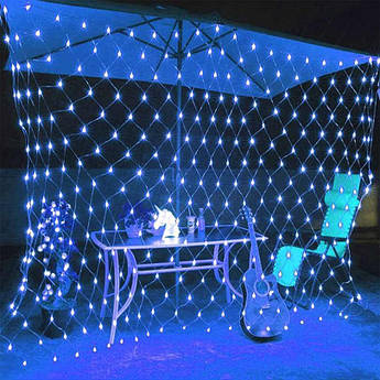 Гірлянд Сітка 2x2 метра, 200 LED  ⁇  Синій