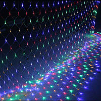 Гирлянд Сетка 2x2 метра, 200 LED | Разноцветный