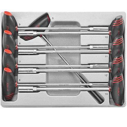 Набір торцевих ключів Т-обр. 6-гр., 9 пр. F 2095, фото 1