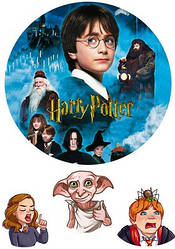 Вафельна картинка для кондитерських виробів Гарі Поттер (лист А4) 5