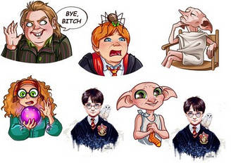 Вафельна картинка для кондитерських виробів Гарі Поттер (лист А4) 6