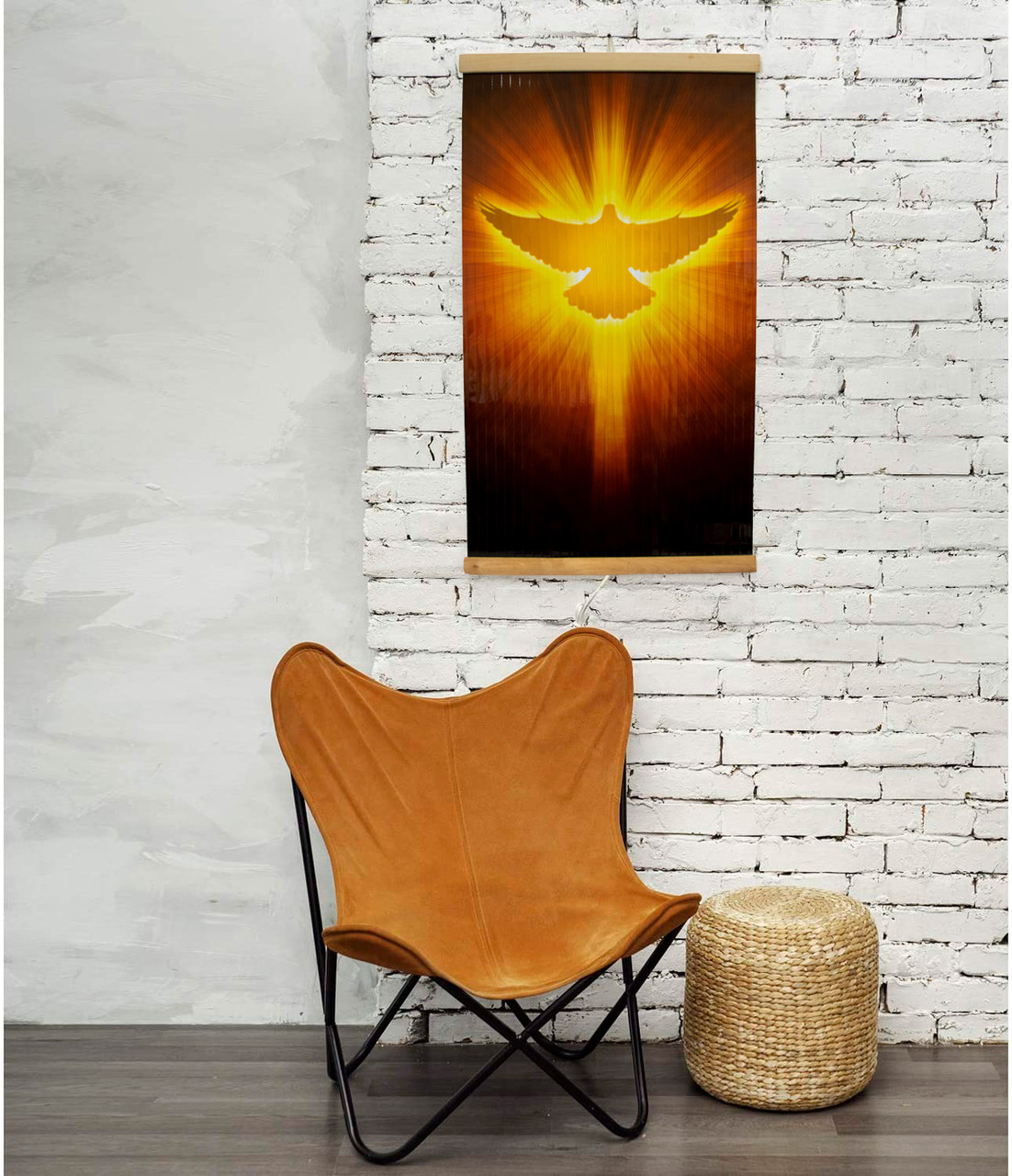 Електричний плівковий обігрівач-картина "Голуб Миру", настінний плівковий обігрівач Тріо 00124, фото 1