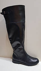 STTOPA демі зима. Висота 49 см. Розміри 36-41. Чоботи великих розмірів шкіряні. 238-3641 Чорні