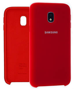 Чехол Silicone Case для Samsung Galaxy J3 (2017) J330 Red