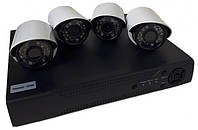 Система видеонаблюдения на 4 камеры UKC DVR KIT 520 AHD 4ch Gibrid 6932