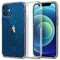 Чехол Spigen для iPhone 12 Mini 5.4" (2020) Liquid Crystal Glitter, Crystal Quartz (ACS01741)