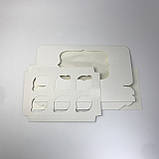 Коробка для капкейків (6 шт), 250*170*90 мм, з вікном, біла, фото 5