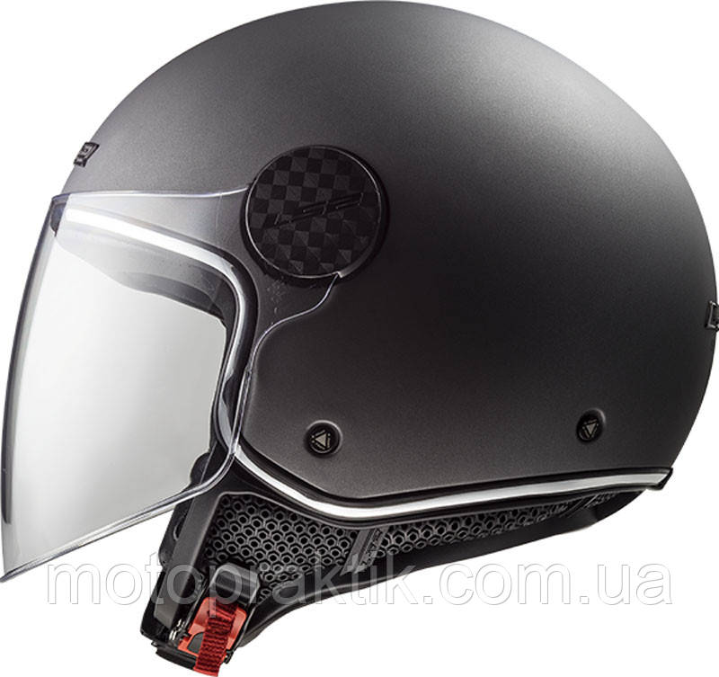 LS2 OF558 SPHERE LUX SOLID MATT TITANIUM, XS Мотошолом лицевик