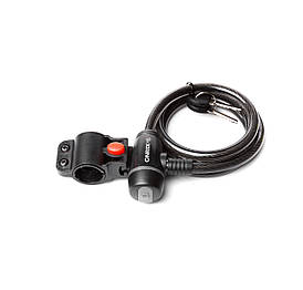 Замок ONRIDE Wide спіральний з кріпленням 10/1800 мм Black