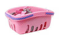 Ігровий кухонний набір mebelime посуду 7181TXK з кошиком, фото 3