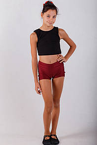 Шорти тренувальні бордові, біфлекс.