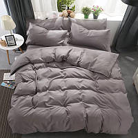 Комплект постільної білизни сімейний Bella Villa сатин сірий (B-0273 Fm)