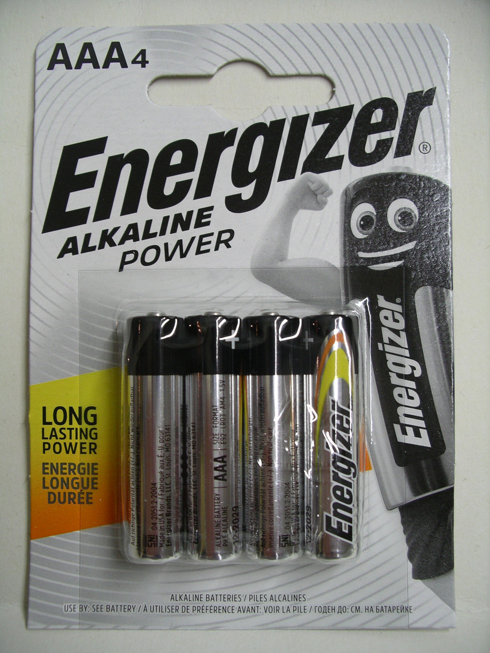 Батарейка Energizer Alkaline power AAA/LR03, ціна за 4 батарейки