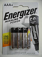 Батарейка Energizer Alkaline power AAA/LR03 , цена за 4 батарейки