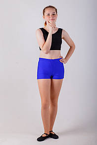 Шорти гімнастичні сині, біфлекс