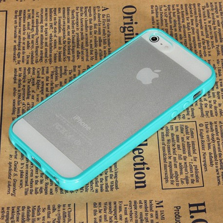 Чохол TPU Накладка для IPhone 5/5S Світло-синій