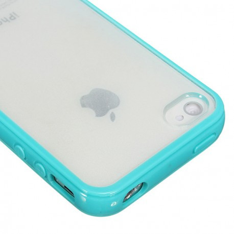 Чохол TPU Накладка для IPhone 4/4S Світло-синій