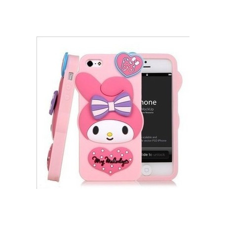 Силіконовий Чохол My Melody на IPhone 5/5S Рожевий